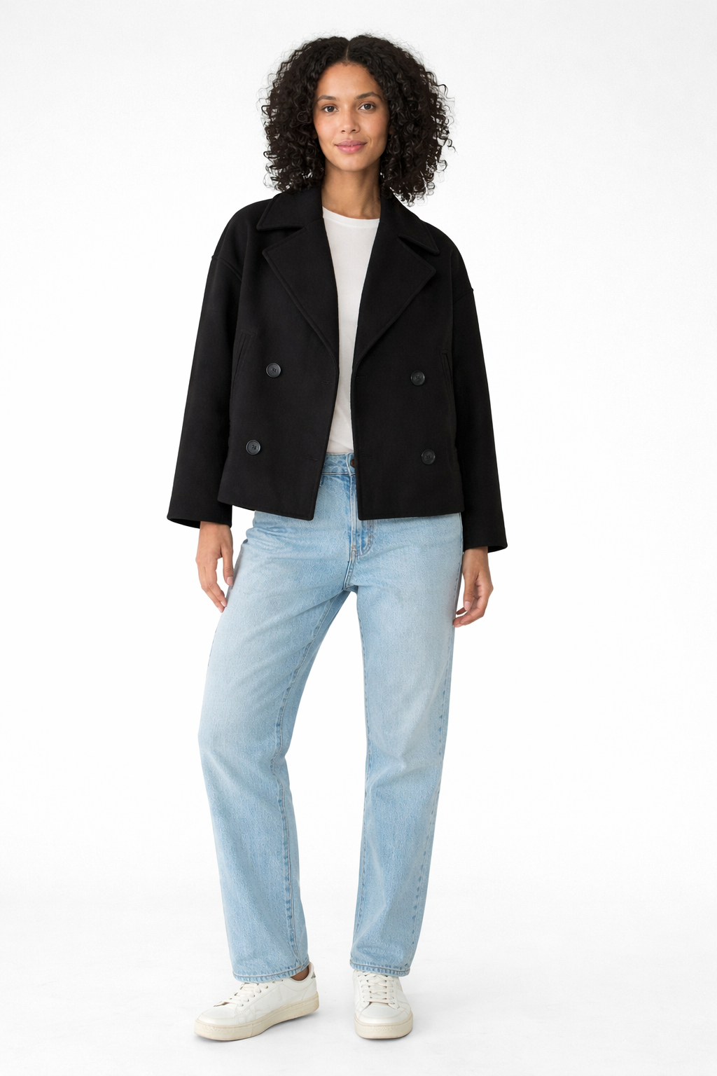Elise – Korte Double Breasted Damesjas | Chic, Warm & Tijdloos