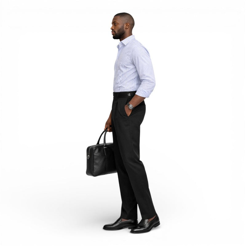 ELORIA | Heren Pantalon met Hoge Taille en Rechte Pijpen