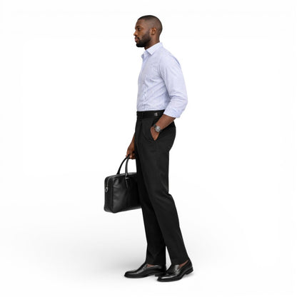ELORIA | Heren Pantalon met Hoge Taille en Rechte Pijpen
