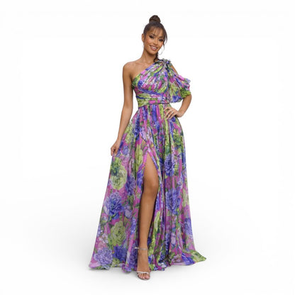 ELORIA | Dames One-Shoulder Zomerjurk met Luchtige Pasvorm
