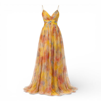 ELORIA | Dames Maxi Jurk met Bloemenprint en Luchtige Pasvorm