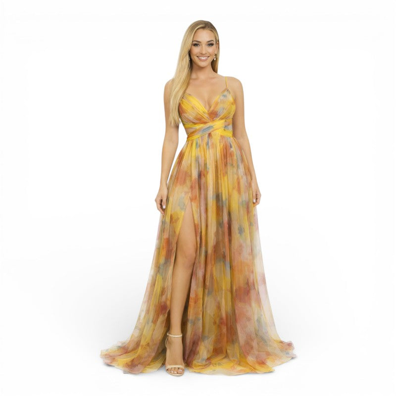 ELORIA | Dames Maxi Jurk met Bloemenprint en Luchtige Pasvorm