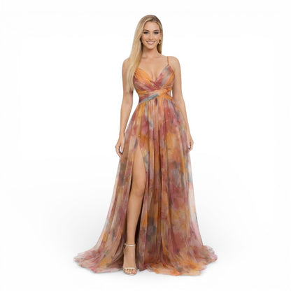 ELORIA | Dames Maxi Jurk met Bloemenprint en Luchtige Pasvorm